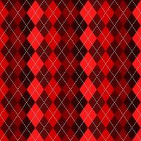 Christmas argyle pattern in shades of red vector