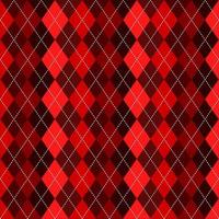 Christmas argyle pattern in shades of red vector