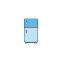 Smart electronic fridge icon vector