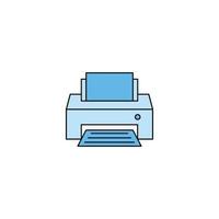 Smart modern printer icon vector