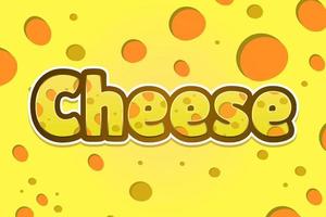 cheese texture with large holes. Vector illustration of a useful meal.