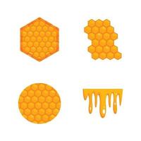 Yellow Honey Vector Set Collection