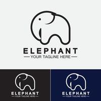 Elephant Logo Vector Illustrator Design Template