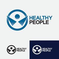 Health People Logo Vector illustration Design Template