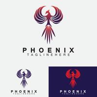 plantilla de diseño de ilustración de vector de logotipo de phoenix