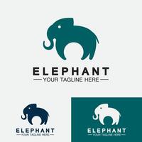 Elephant Logo Vector Illustrator Design Template