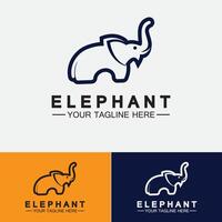 Elephant Logo Vector Illustrator Design Template