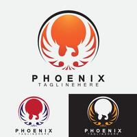 plantilla de diseño de ilustración de vector de logotipo de phoenix