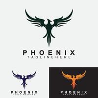 plantilla de diseño de ilustración de vector de logotipo de phoenix