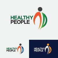 Health People Logo Vector illustration Design Template