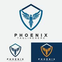 plantilla de diseño de ilustración de vector de logotipo de phoenix