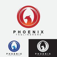 plantilla de diseño de ilustración de vector de logotipo de phoenix