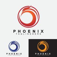 plantilla de diseño de ilustración de vector de logotipo de phoenix