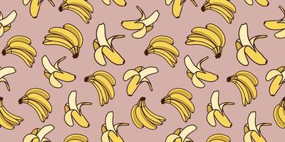 diseño de patrón de plátano. ilustración vectorial vector