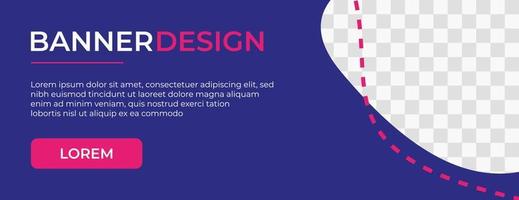 diseño de banner web. moderno y con un concepto de diseño llamativo vector