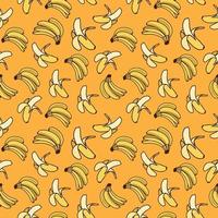 Banana pattern design . vector illustration