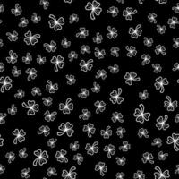 Clover leaf seamless pattern vector