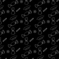 Candy bar doodle  pattern vector