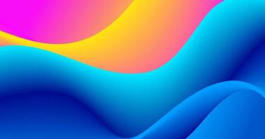 Color Waves Background. Fluid Flow. Ink Splash. Abstract Flow. Vibrant Color. Trendy Poster. Colorful Gradient. Ink In Water. 3d Wave. Liquid Shape. Flow Wave vector