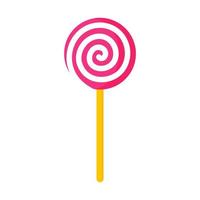 Striped lollipop. Wedding and valentine day concept. vector