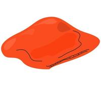 almohada roja suave para niños. vector