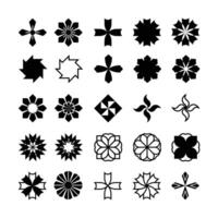 set of star icons collection in various styles. various shapes of stars that are suitable for elements such as snowflakes, sparkling items, decoration, etc. vector