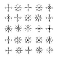 set of star icons collection in various styles. various shapes of stars that are suitable for elements such as snowflakes, sparkling items, decoration, etc. vector