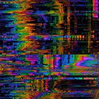 colorful unique glitch textured signal abstract abstract pixel glitch error photo