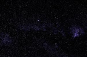 Panorama nocturno de la galaxia dramática negra desde el espacio del universo de la luna blanca en el cielo nocturno foto