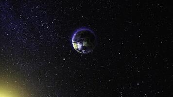 Panorama nocturno de la galaxia dramática negra desde el espacio del universo de la luna blanca en el cielo nocturno foto