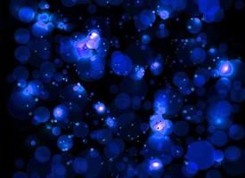 luz azul burbuja resumen fantasía galaxia brillo y remolino dinámico fractal burbujeante en azul.