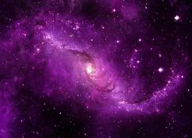 purple dramatic galaxy night panorama from the moon universe space on night sky photo