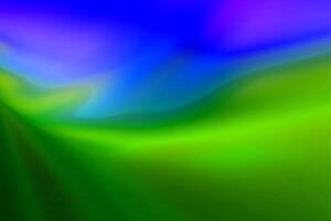 abstract green and blue night sky shining colorful twilight aurora pattern. photo