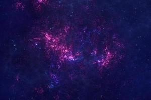 dark blue nebula sparkle purple star universe in outer space horizontal galaxy on space. photo