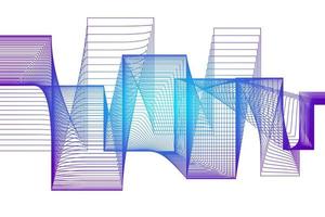 Abstract wave element for design. Digital frequency track equalizer. vector