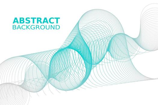 Abstract wave element for design. Digital frequency track equalizer. vector