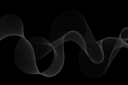 elemento de onda abstracta para el diseño. Ecualizador de pista de frecuencia digital. vector