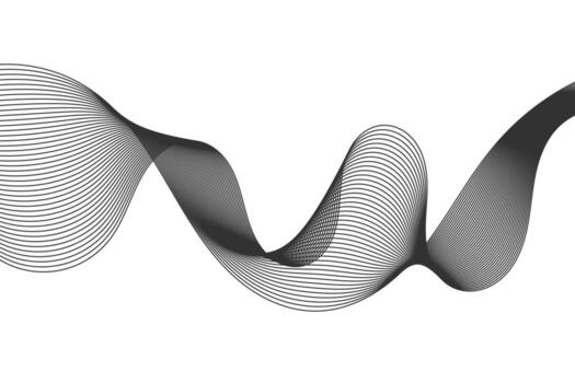 Abstract wave element for design. Digital frequency track equalizer. vector