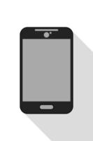 smartphone moderno sobre fondo blanco vector