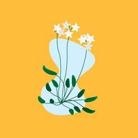 flower and leaf icon vector illustration for pattern