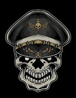 illustration vector skull army head