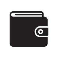 wallet glyph icon vector