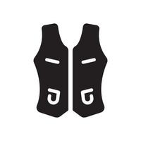 waistcoat glyph icon vector