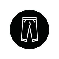 jeans glyph icon vector