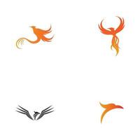 Ilustración de vector de diseño de logotipo de Phoenix