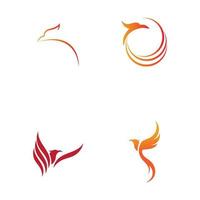 Ilustración de vector de diseño de logotipo de Phoenix