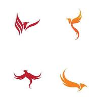 Ilustración de vector de diseño de logotipo de Phoenix