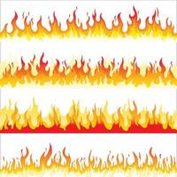 Seamless Fire Flame vector