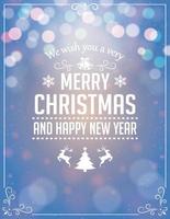 Christmas Greetings Typography for Greeting Card and Poster Design vector