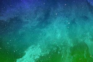 Fondo de galaxias abstractas con estrellas y planetas en verde cielo tonos azules del universo espacial luz nocturna foto